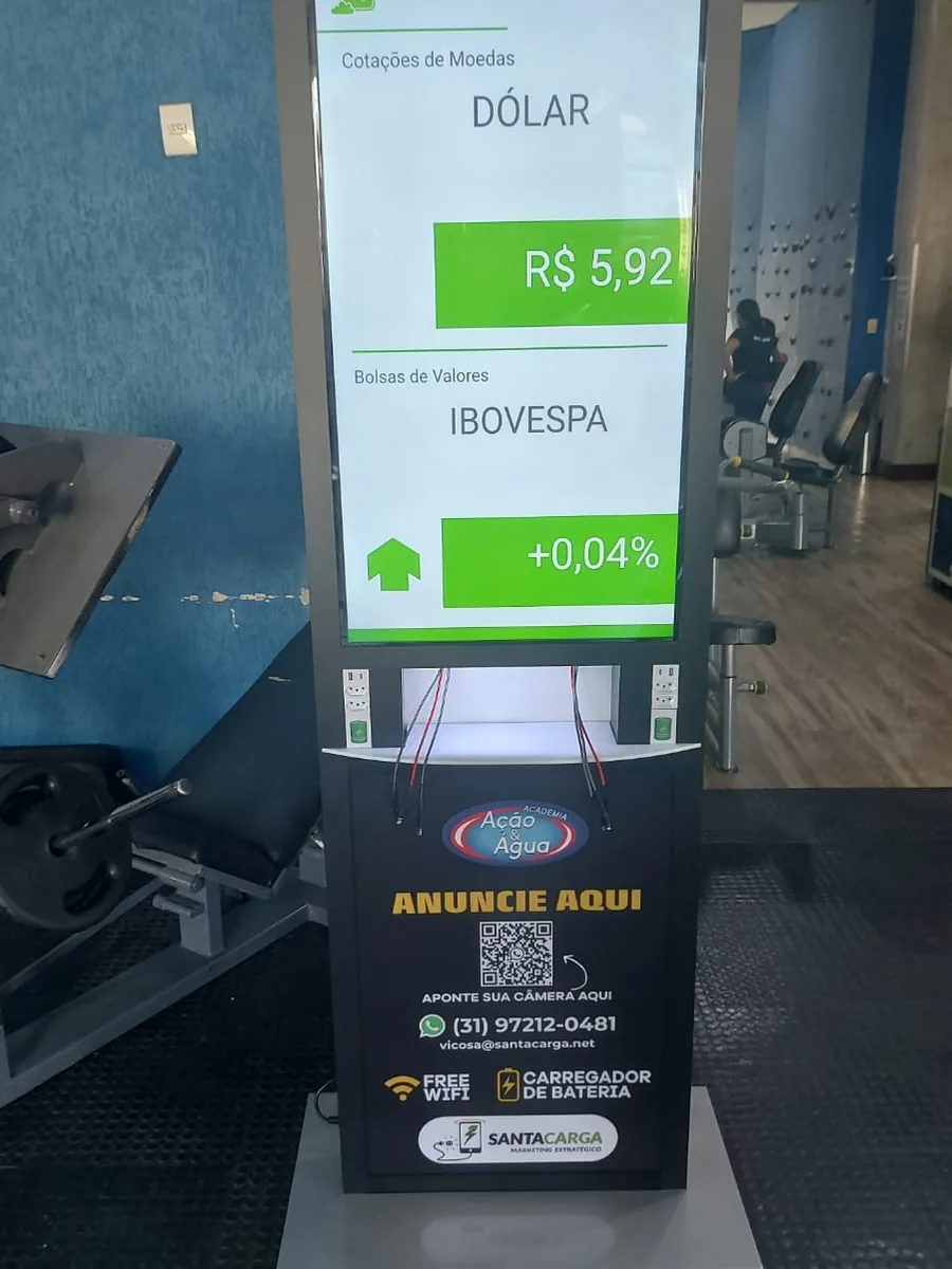 Totem Santa Carga instalado em Belo Horizonte, MG