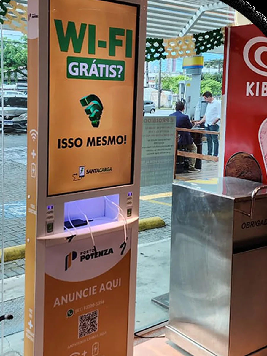 Totem Santa Carga instalado em São Paulo, SP